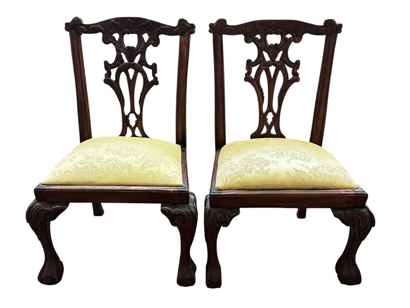 Pair of Childs Chippendale Side Chairs