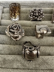 (11) Sterling Silver Rings 
