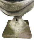 Lidded Cement Garden Urns Drop Apron Male Face Detail