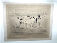 Marguerite Kirmse (American 1885-1954) Etching And Who Are You 1927