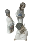 Lladro Porcelain Nativity Figurine Set (10) Pieces