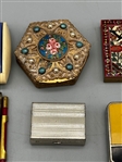 Group of Compacts and Pill Holders Art Deco, Cloisonne.