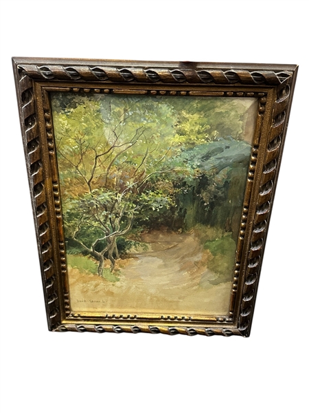 Watercolor Landscape Signed Deak- Ebner L.