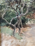 Watercolor Landscape Signed Deak- Ebner L.