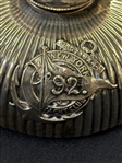 Sterling Silver Over Cement Inkwell 1892 NY Yacht Club