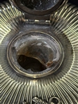 Sterling Silver Over Cement Inkwell 1892 NY Yacht Club