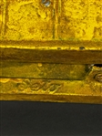 Cast Iron Swedish Skoglund Olsen Yellow Bus 
