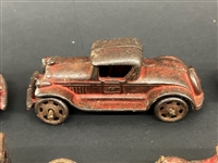 (6) A.C. Williams Cast Iron Sedans