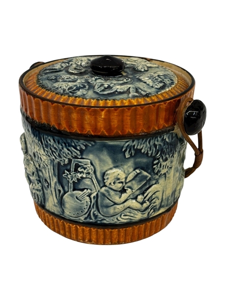 Majolica Biscuit/Ice Caddy Made in Japan