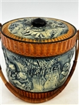 Majolica Biscuit/Ice Caddy Made in Japan