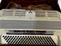 Noble and Company Mother of Pearl Accordion in Case