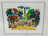 (3) Bossetti Barcelona Art Pieces Framed