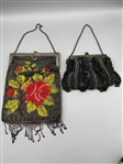 (2) Hand Beaded Ladies Purse