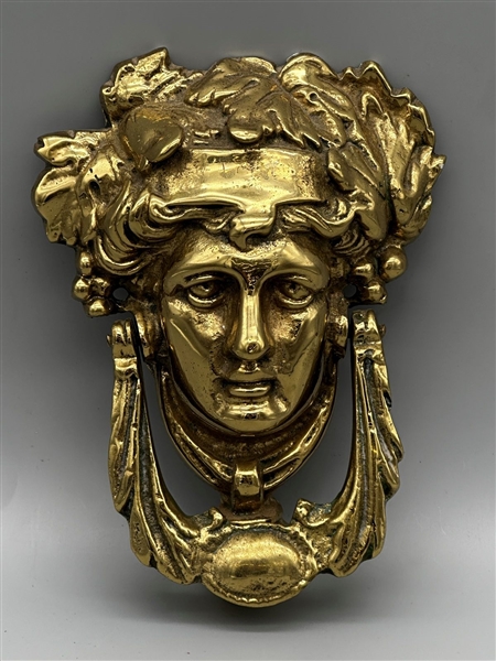 Brass Art Nouveau Door Knocker