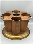 Art Deco Style Copper and Brass Wine Cooler