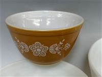 Pyrex Butterfly Nesting Bowls and Refrigerator Dishes