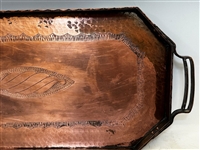 2 Handled Copper Serving Tray