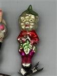 (6) Russian Glass Clip-On Ornaments