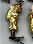 (6) Russian Glass Clip-On Ornaments
