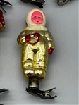 (6) Russian Glass Clip-On Ornaments