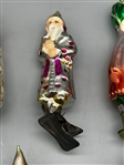 (6) Russian Glass Clip-On Ornaments