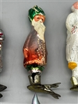 (6) Russian Glass Clip-On Ornaments