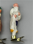 (6) Russian Glass Clip-On Ornaments