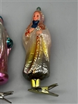 (6) Russian Glass Clip-On Ornaments