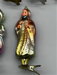(6) Russian Glass Clip-On Ornaments