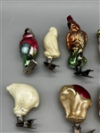 (13) Glass Animal and Other Clip-On Ornaments