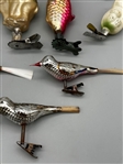 (13) Glass Animal and Other Clip-On Ornaments