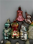 (16) Vintage Glass Animal Ornaments