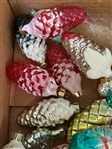 (58) Vintage Glass Pine Cone Ornaments