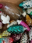(58) Vintage Glass Pine Cone Ornaments