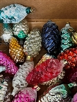 (58) Vintage Glass Pine Cone Ornaments