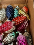 (58) Vintage Glass Pine Cone Ornaments