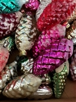 (58) Vintage Glass Pine Cone Ornaments