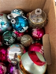 Over 100 Vintage Glass Round Christmas Ornaments