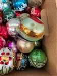 Over 100 Vintage Glass Round Christmas Ornaments