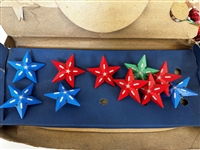 Group of Vintage Christmas Bulbs, Lights and Ornaments 
