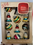 Group of Vintage Christmas Bulbs, Lights and Ornaments 