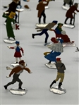 (29) Hans Heinrichsen Germany Lead Figurines Village Winter Scene