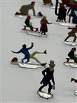 (29) Hans Heinrichsen Germany Lead Figurines Village Winter Scene