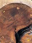 Manzanita Burl Wood Carved Egg Signed M. Conteze