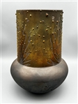 Norman Bacon Raku Pottery Vase