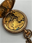 1895 Elgin 7 Jewels Gold Filled Pocket Watch With Watch Fob Chain