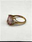 (2) 14k Gold Rings: Coral, Gemstones