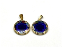 (2) 18k Gold Vatican Alpha Chi Rho Pendants in OB