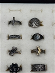 (19) Sterling Silver Rings