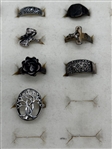 (19) Sterling Silver Rings
